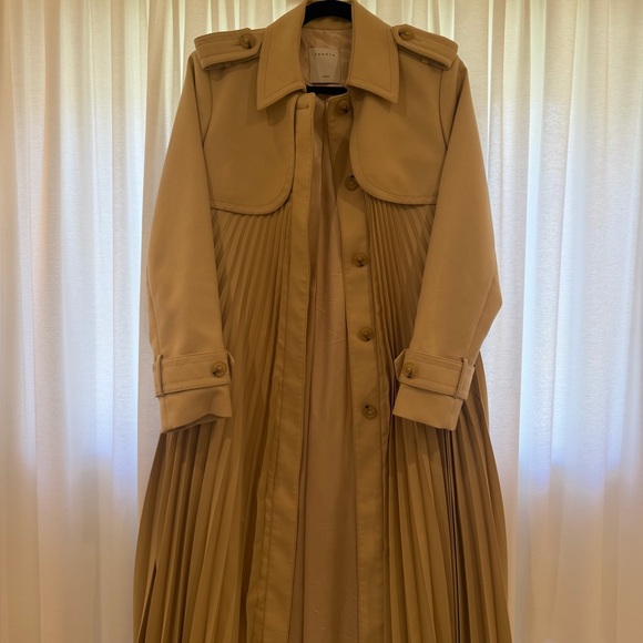 Sandro Jackets & Blazers - Sandro Vino Pleated Trench Coat New Sz 38